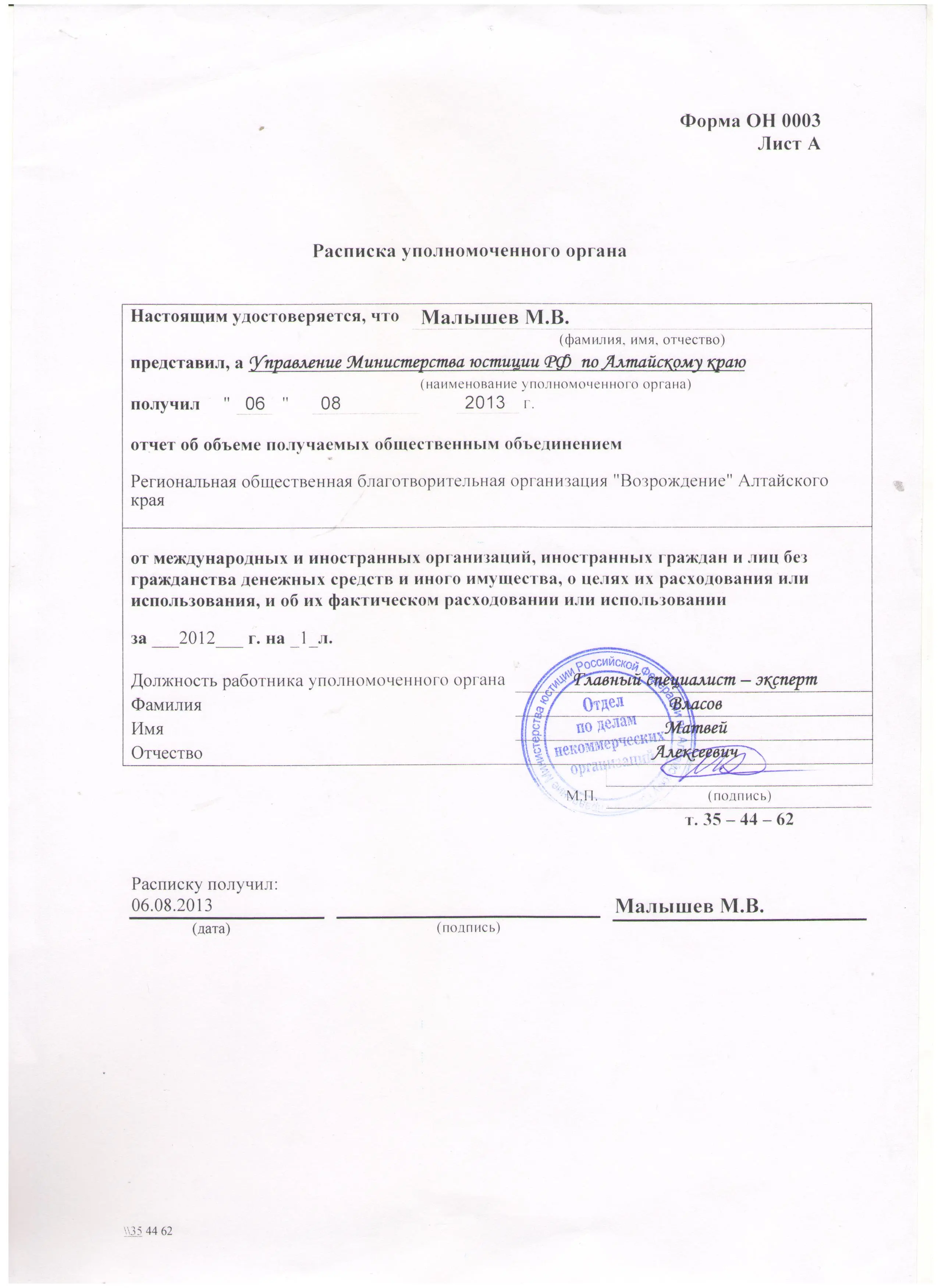 Общественная благотворительная организация "Возрождение"