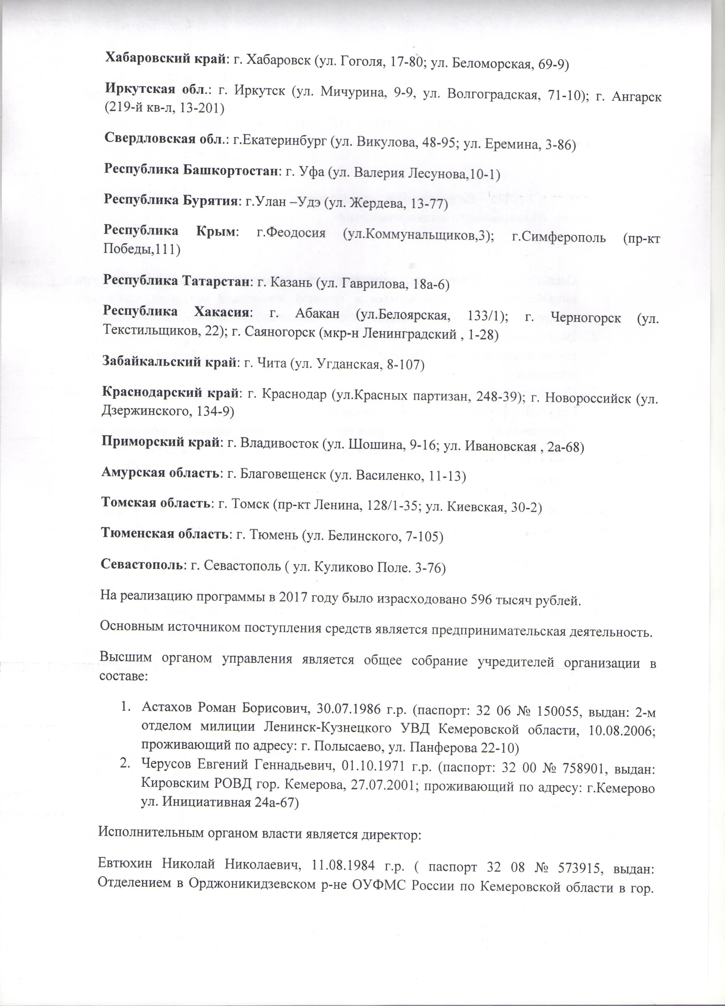 Общественная благотворительная организация "Возрождение"